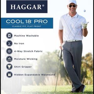 ♦️Haggar Cool 18 Classic Fit Pant 40 x 30♦️